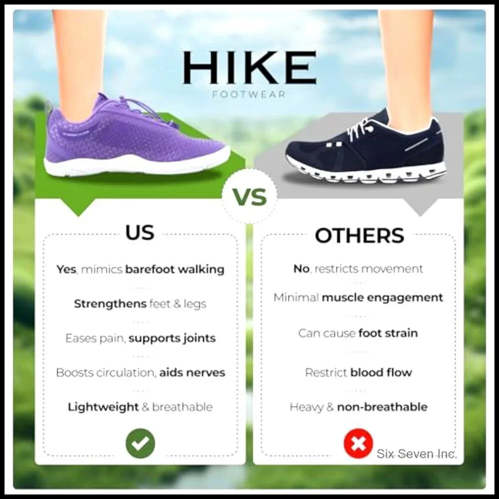 Minimalist Hiking Boots Barefoot Shoes Arch Support Breathable Splash-Proof